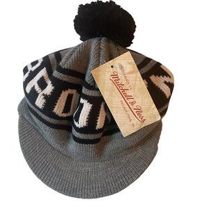 Mitchell & Hess Nostalgia Co. Brooklyn gray and black knit caddy cap new with ta